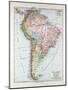 Map of South America 1899-null-Mounted Giclee Print