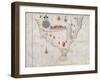 Map of South America and Strait of Magellan from Luis Lazaro's World Atlas, 1563-null-Framed Giclee Print