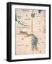 Map of South America and the Coastline of Brazil with parrots, 1502, Estense Library,Modena, Italy-null-Framed Art Print