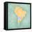 Map Of South America - Argentina (Vintage Series)-Tindo-Framed Stretched Canvas