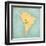 Map Of South America - Bolivia (Vintage Series)-Tindo-Framed Art Print