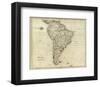 Map of South America, c.1796-John Reid-Framed Art Print