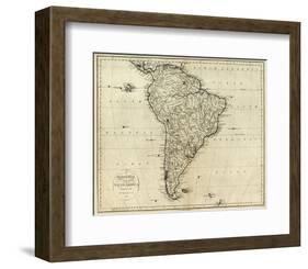 Map of South America, c.1796-John Reid-Framed Art Print