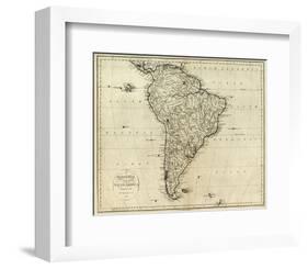 Map of South America, c.1796-John Reid-Framed Art Print