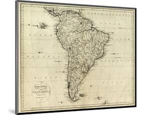 Map of South America, c.1796-John Reid-Mounted Art Print