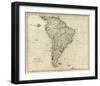 Map of South America, c.1796-John Reid-Framed Art Print