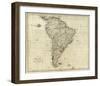 Map of South America, c.1796-John Reid-Framed Art Print