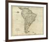 Map of South America, c.1796-John Reid-Framed Art Print