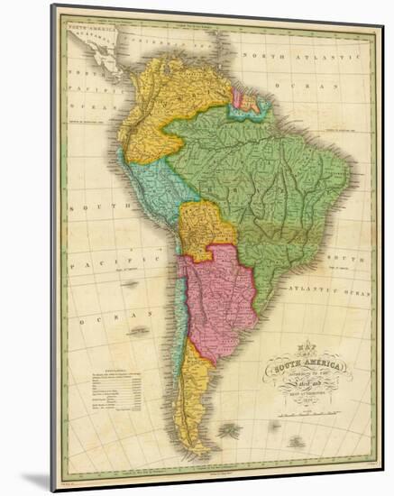 Map of South America, c.1826-Anthony Finley-Mounted Art Print