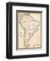 Map of South America, c.1839-Samuel Augustus Mitchell-Framed Art Print