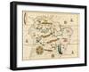 Map of South America from the Spanish Atlas Executed at Messina in 1582 by Joan Martines-null-Framed Giclee Print