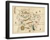 Map of South America from the Spanish Atlas Executed at Messina in 1582 by Joan Martines-null-Framed Giclee Print