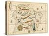 Map of South America from the Spanish Atlas Executed at Messina in 1582 by Joan Martines-null-Stretched Canvas