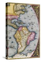 Map of South America, from Theatrum Orbis Terrarum, 1570-Abraham Ortelius-Stretched Canvas