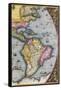 Map of South America, from Theatrum Orbis Terrarum, 1570-Abraham Ortelius-Framed Stretched Canvas