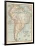 Map of South America. Inset Map of the Isthmus of Panama and the Panama Canal-Encyclopaedia Britannica-Framed Art Print