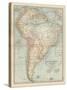 Map of South America. Inset Map of the Isthmus of Panama and the Panama Canal-Encyclopaedia Britannica-Stretched Canvas