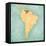 Map Of South America - Venezuela (Vintage Series)-Tindo-Framed Stretched Canvas