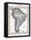 Map of South America-null-Framed Stretched Canvas