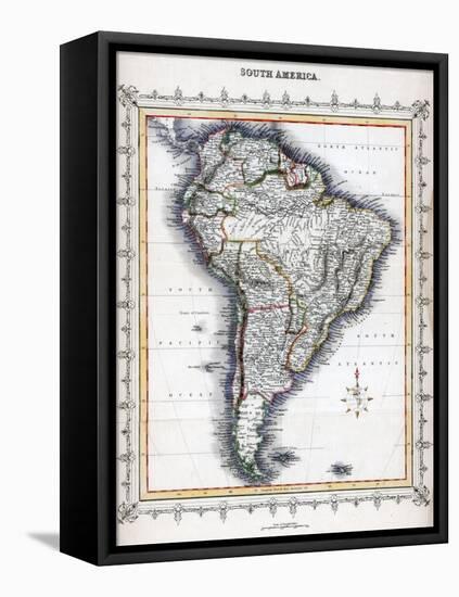 Map of South America-null-Framed Stretched Canvas