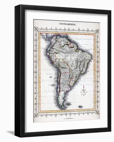 Map of South America-null-Framed Giclee Print