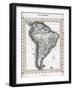 Map of South America-null-Framed Giclee Print