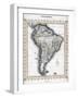 Map of South America-null-Framed Giclee Print