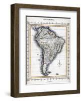 Map of South America-null-Framed Giclee Print