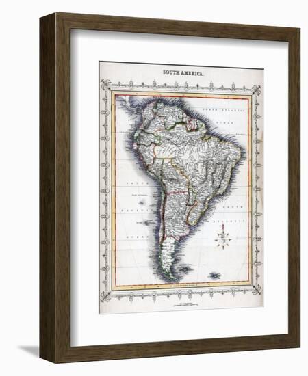 Map of South America-null-Framed Giclee Print