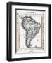 Map of South America-null-Framed Giclee Print