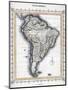 Map of South America-null-Mounted Giclee Print