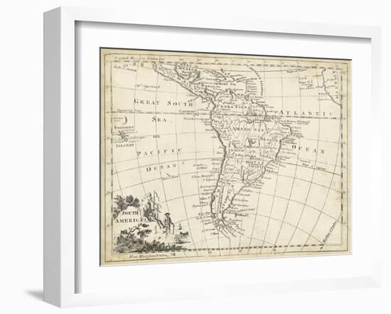 Map of South America-T. Jeffreys-Framed Art Print