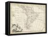 Map of South America-T. Jeffreys-Framed Stretched Canvas