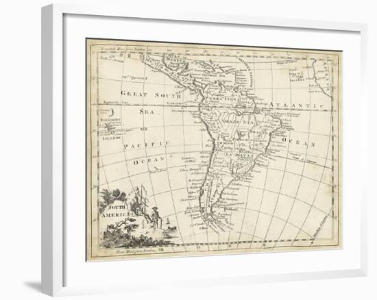 Map of South America-T. Jeffreys-Framed Art Print