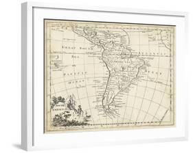 Map of South America-T. Jeffreys-Framed Art Print