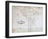 Map of South America-null-Framed Giclee Print