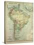 Map of South America-null-Stretched Canvas