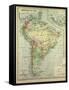 Map of South America-null-Framed Stretched Canvas
