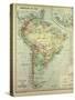 Map of South America-null-Stretched Canvas