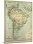 Map of South America-null-Mounted Giclee Print