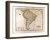 Map of South American, 1872-null-Framed Giclee Print