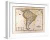 Map of South American, 1872-null-Framed Giclee Print