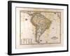 Map of South American, 1872-null-Framed Giclee Print