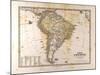 Map of South American, 1872-null-Mounted Giclee Print