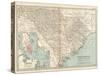 Map of South Carolina. United States. Inset Map of Charleston, Harbor and Vicinity-Encyclopaedia Britannica-Stretched Canvas