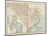 Map of South Carolina. United States. Inset Map of Charleston, Harbor and Vicinity-Encyclopaedia Britannica-Mounted Art Print