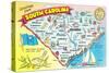 Map of South Carolina-null-Stretched Canvas