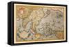 Map of South East Asia-Abraham Ortelius-Framed Stretched Canvas