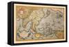 Map of South East Asia-Abraham Ortelius-Framed Stretched Canvas