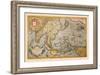 Map of South East Asia-Abraham Ortelius-Framed Art Print